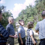 AtEvergladesParkDec30_1965 Mom, Dad, Joe, Mark, Pat, Grandpa Crum - we went down to visit Homestead at Christmas several times