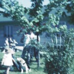 The family in the front yard of our house on St. Joe Rd East, but not a great picture...