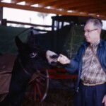 GrandpaAndDonkeyIndianRiverJan6_1963 Grandpa loved playing with animals... :)
