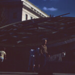 Grandpa Crum in front of a big clock somewhere in Kentucky. Fall 1961
