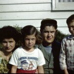 November, 1961. Ocie, Sharon, Jim, and Ed McConnell. I think this was taken at their home, when they lived near us.